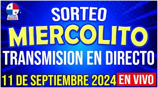 🔰🔰 EN VIVO SORTEO MIERCOLITO 11 de SEPTIEMBRE de 2024  Loteria Nacional de Panamá [upl. by Nniroc715]