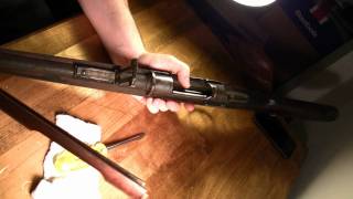 How to disassemble an 1895 Chilean Mauser stock  break down take apart [upl. by Aitselec]