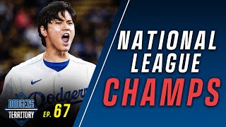 Dodgers win the NL Pennant NLCS Game 6 Reaction  Dodgers Territory [upl. by Lemmueu]