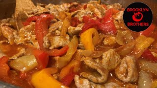 Mother Teresa’s Veal amp Peppers  Excellent Veal Recipe [upl. by Ilohcin]