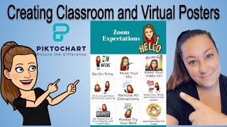 Creating Virtual and Classroom Posters With Piktochart [upl. by Cyrano]