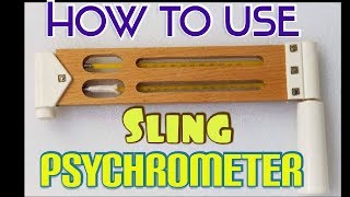 How to use sling psychrometer  How to calculate RH  HVAC System [upl. by Eivad]