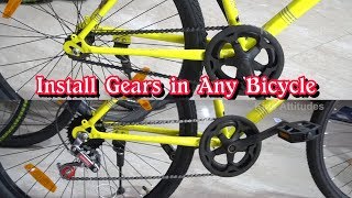 How to Install Gears in Bicycle  gears install in normal cycle  MTB  GEAR INSTALL  gear assembly [upl. by Noira]