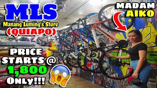 DITO PALA MURANG BIKE SHOP SA QUIAPO│MLS│1800 LANG MAY BIKE KANA│LAHAT NG KAILANGAN SA BIKE NANDITO [upl. by Quartet]