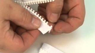 Installing YKK Zipper Top Stops [upl. by Payson968]