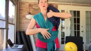 Breastfeeding in the Moby Wrap Side Hold [upl. by Rebmit]