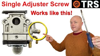 CARBURETOR TUNING Single Adjuster Screw Setting EXPLAINED [upl. by Phillipe805]