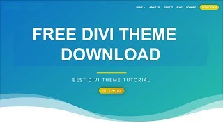 How to download Divi theme Free  Divi Page Builder installation [upl. by Amilah]