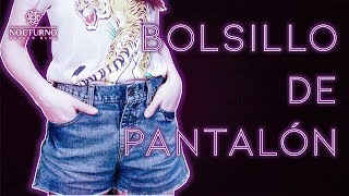 Bolsillo delantero de pantalón Tutorial de costura paso a paso [upl. by Arhas]