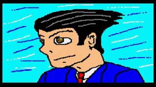 Phoenix Wright Ace Attorney  Cornered Mario Paint [upl. by Kenzi]