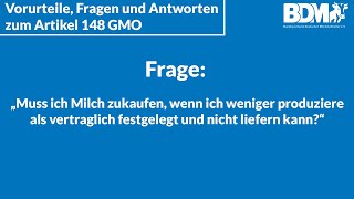 Frage Muss ich Milch zukaufen wenn ich weniger produziere als vertraglich festgelegt [upl. by Willow478]