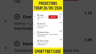 FOOTBALL PREDICTIONS TODAY 28092024  TODAYS FOOTBALL PREDICTIONS footballpredictions [upl. by Petula]