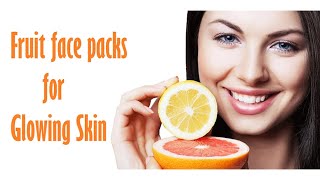 12 Types of Homemade Facial Fruit Packs for All Skin Types  By indus womenchannel [upl. by Saito]