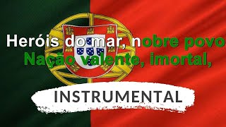 Karaoke Instrumental do Hino Nacional de Portugal  A Portuguesa [upl. by Heddi694]