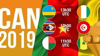 Eliminatoires CAN 2019  Programme de la 2ème journée [upl. by Ennaharas]