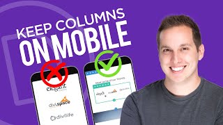 How to Keep Columns on Mobile in Divi [upl. by Ken]