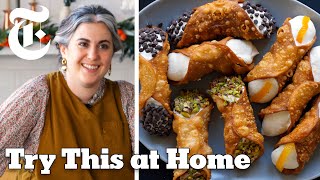 Make Perfect Cannoli With Claire Saffitz  Try This at Home  NYT Cooking [upl. by Earized]