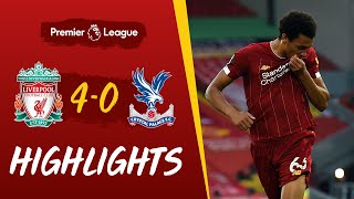 Highlights Liverpool 40 Crystal Palace  Salah Mane amp two screamers at Anfield [upl. by Handal]