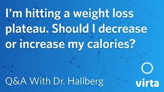 Dr Sarah Hallberg Im hitting a weight loss plateau Should I decrease or increase my calories [upl. by Konstance]