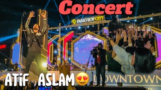 Concert aur wo bi Atif aslam ka😍atif aslam ni ghussa bi kiya😳park view city Islamabad [upl. by Larson]