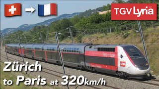 Zürich to Paris at 320 kmh  TGV Lyria FIRST Class review [upl. by Eidob524]