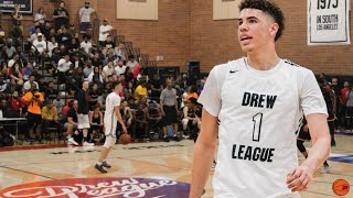 Lamelo Balls Explosive Debut Set the Drew League on Fire [upl. by Anama]