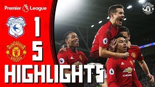 Highlights  Cardiff 15 Manchester United  Premier League [upl. by Aehtela106]