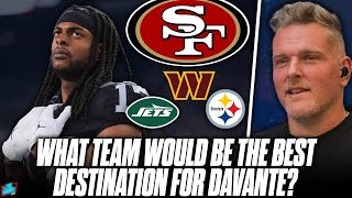 What Team Would Be The Best Case Scenario For Davante Adams Trade  Pat McAfee Show [upl. by Nerred641]