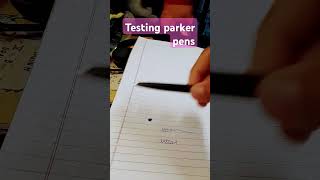 testing Parker pens [upl. by Ricarda]