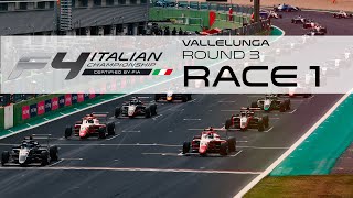 Italian F4 Championship  ACI Racing Weekend Vallelunga round 3  Race 1 [upl. by Marlie]