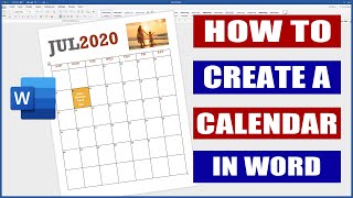 How to Create and Format a Calendar in Word  Microsoft Word tutorials [upl. by Tinaret]