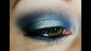 Maquillage festif en bleu et silver [upl. by Syck]