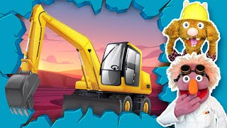 THE EXCAVATOR SONG • Big Excavators for Kids [upl. by Nelleyram618]