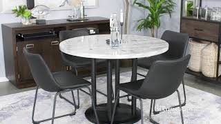 Centiar TwoTone Round Dining Table [upl. by Ecnahoy]