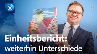 Bericht zum „Stand der Deutschen Einheit“ Weiterhin Unterschiede zwischen Ost und West [upl. by Byers56]