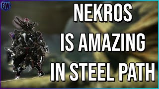 Warframe Nekros is AMAZING in Steel Path Build 2023 [upl. by Sucramraj]