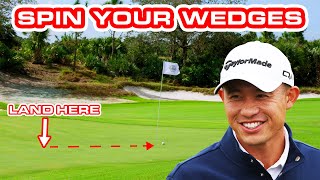 Collin Morikawas Secret To Spinning 50Yard Wedge Shots  TaylorMade Golf [upl. by Blackmore]