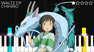 Spirited Away Joe Hisaishi  Reprise  Waltz of Chihiro  EASY Piano Tutorial [upl. by Aindrea906]