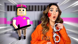 KAT ESCAPES POLICE GIRL PRISON RUN IN ROBLOX OBBY [upl. by Valtin459]