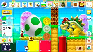 Super Mario Maker 2 NSMB2 Theme  All Bosses Course Maker Experiment [upl. by Gnex]