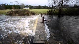 Winter Flood Eel Weir River Drowes Ireland December 2013 [upl. by Nallij]