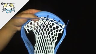 How to String a Lacrosse Head Topstring Triangle Technique [upl. by Nahseez]