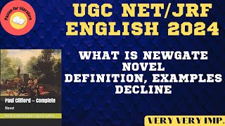 Newgate Novel Definition Examples and Decline  Types of Novel novel ugcnetenglish [upl. by Lamrert]