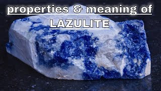 Lazulite Meaning Benefits and Spiritual Properties [upl. by Nagy]