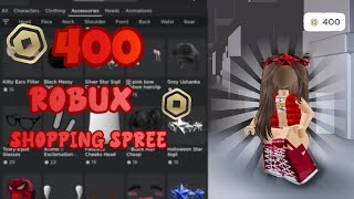 ੈ✩‧₊˚roblox shopping spree˚₊‧✩ੈ 400 robux [upl. by Waxler]