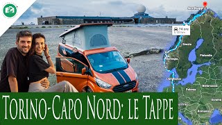 TORINO  CAPO NORD TUTTE LE TAPPE E I COSTI DEL VIAGGIO [upl. by Arika]