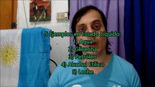 5 Ejemplos en Estado Sólido Líquido Gaseoso y Plasmático  Química Inorgánica  Jonathan Alejandro [upl. by Corrie]