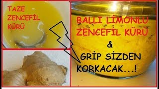 Zencefil Kürü İle Gripten Korunma Formülü  Ballı Zencefil Limon Kürü Tarifi [upl. by Vergil310]