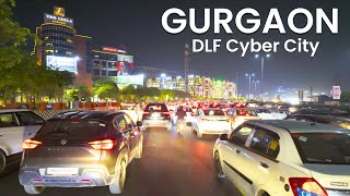 4K HDR Drive in DLF Cyber City Gurgaon Gurugram  India [upl. by Eillo]