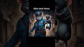 Police cat catches rat thief  Animal Science  anianimal Animals AnimalVideos cuteanimals [upl. by Aderf]